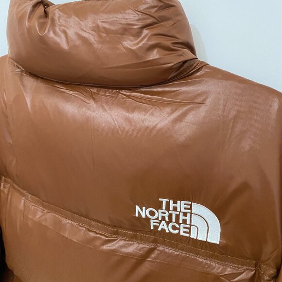 Women's The North Face Brown Short Down Jacket - Picture 8 of 10